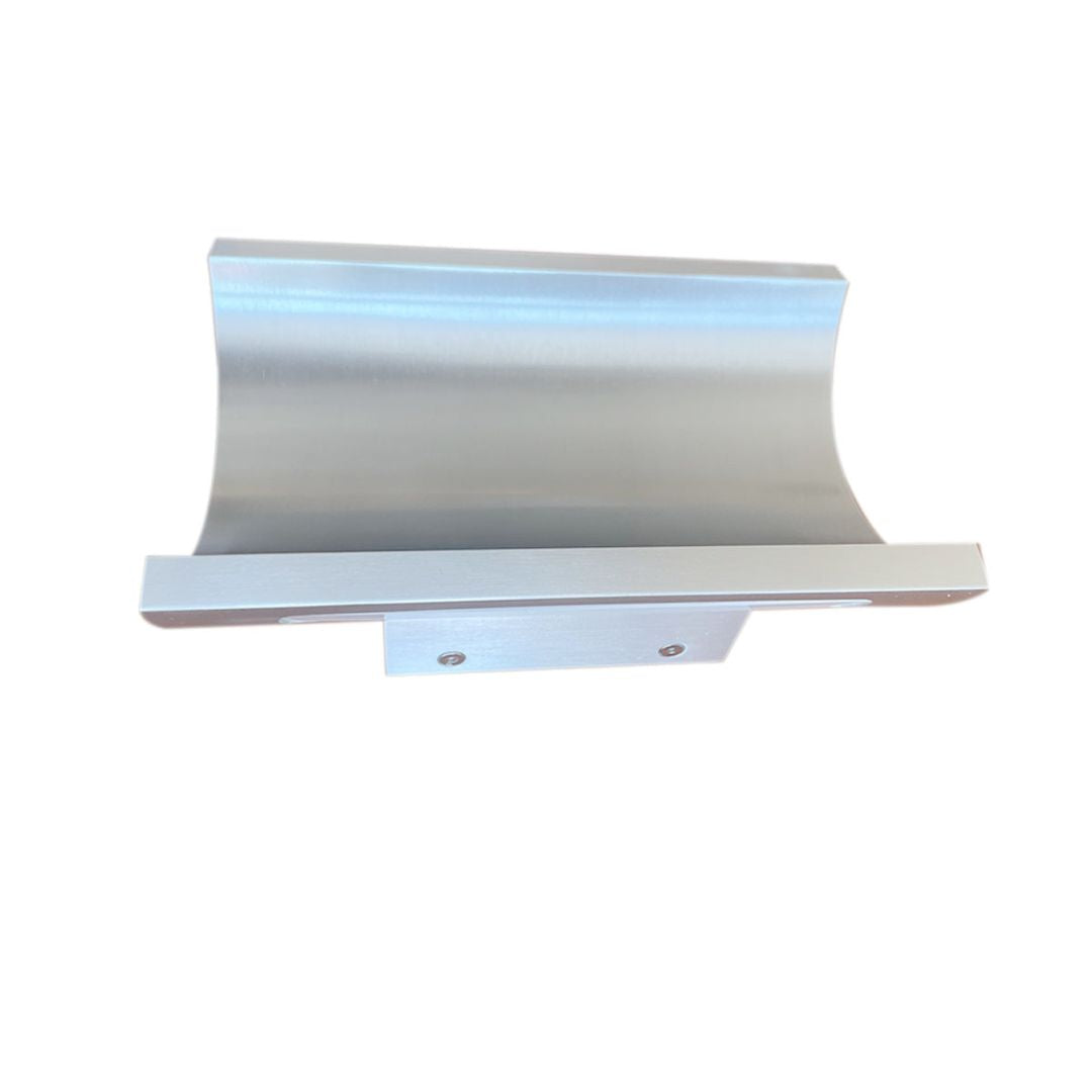 LED Außenwandleuchte Satin-Aluminium 5 Zoll 2-flammig Dimmbar