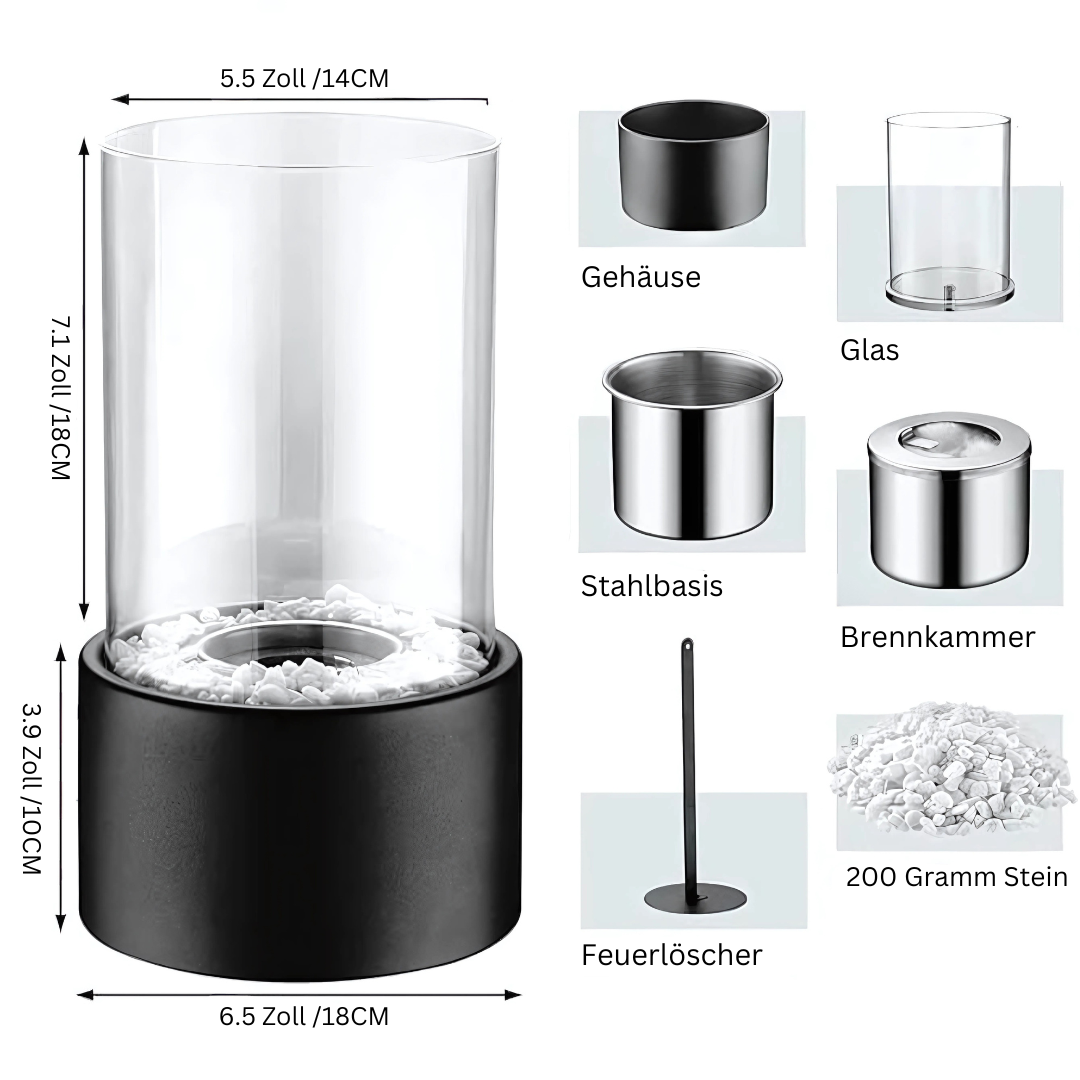 Öllampe Ewige Flamme – Glas, Tischdeko