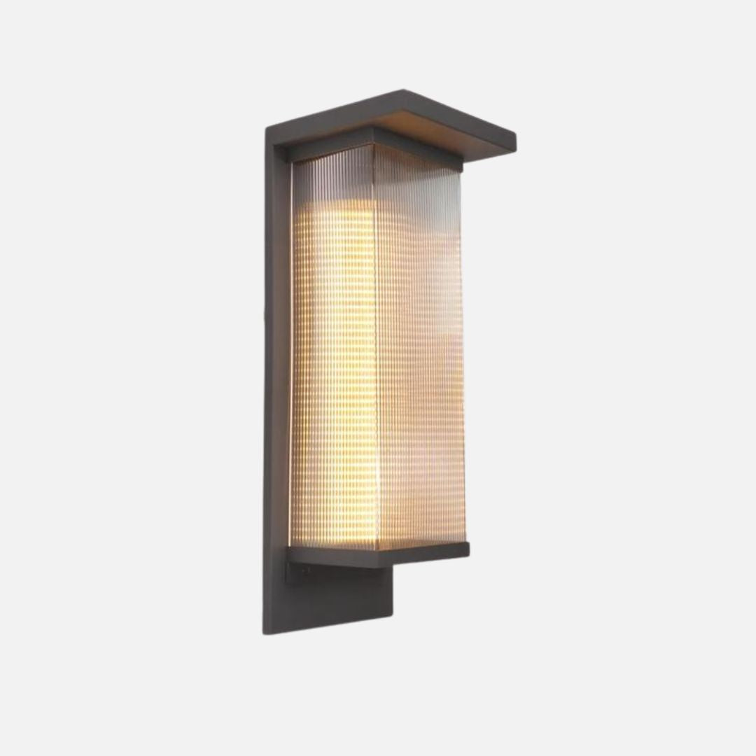 Wandleuchte Außenbereich Wasserdicht LED Schwarze Box für Garten & Terrasse