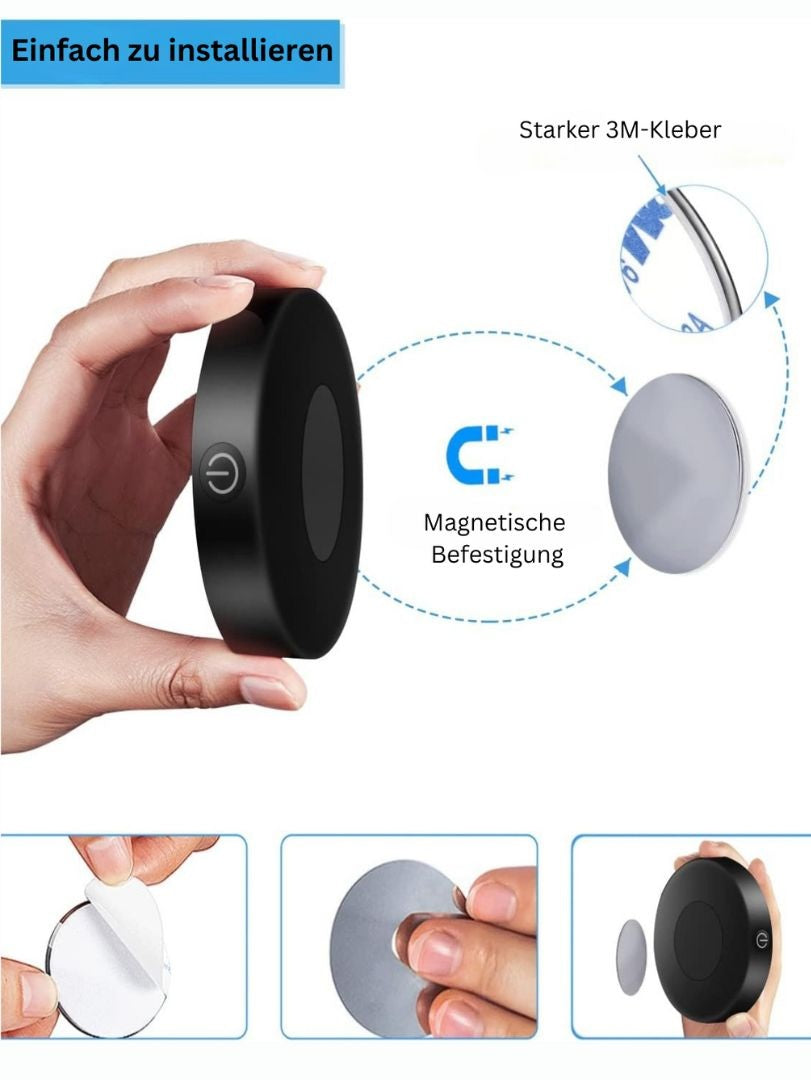 Wiederaufladbares LED-Touch-Licht 3000K/6000K Dimmbar (2er-Pack)
