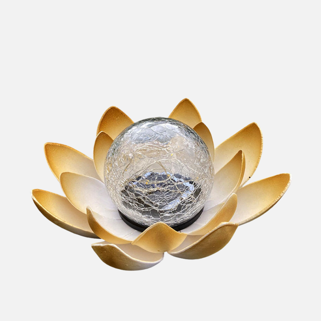 Solarbetriebene Lotusblumen-Außenlampe für Garten – IP44 Wasserdicht