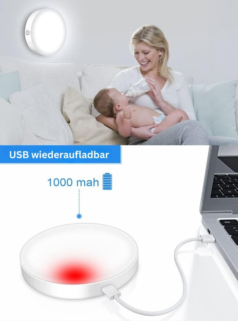 Wiederaufladbares LED-Touch-Licht 3000K/6000K Dimmbar (2er-Pack)