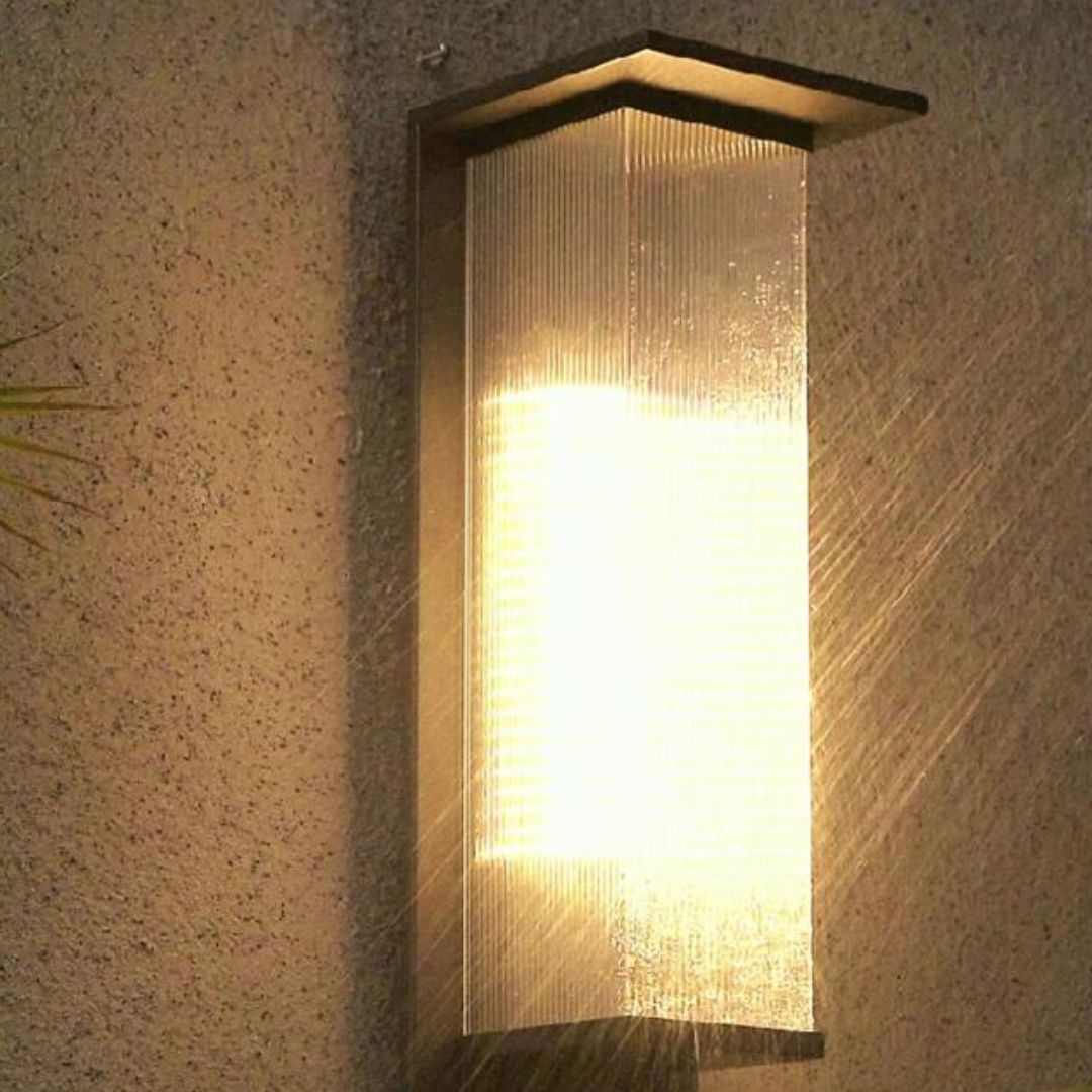 Wandleuchte Außenbereich Wasserdicht LED Schwarze Box für Garten & Terrasse