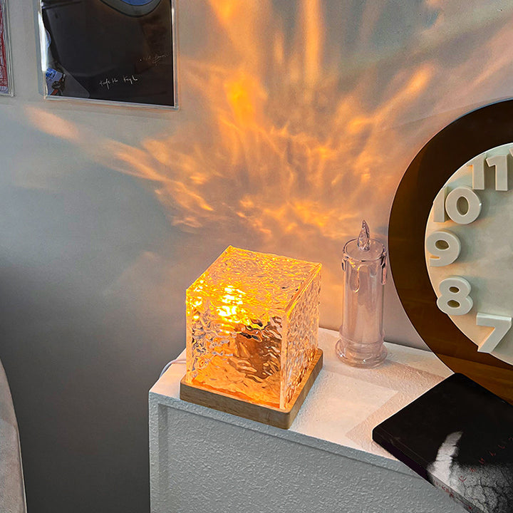 LED Kristalllampe – Farbwechsel, Feuer- & Polarlichteffekt