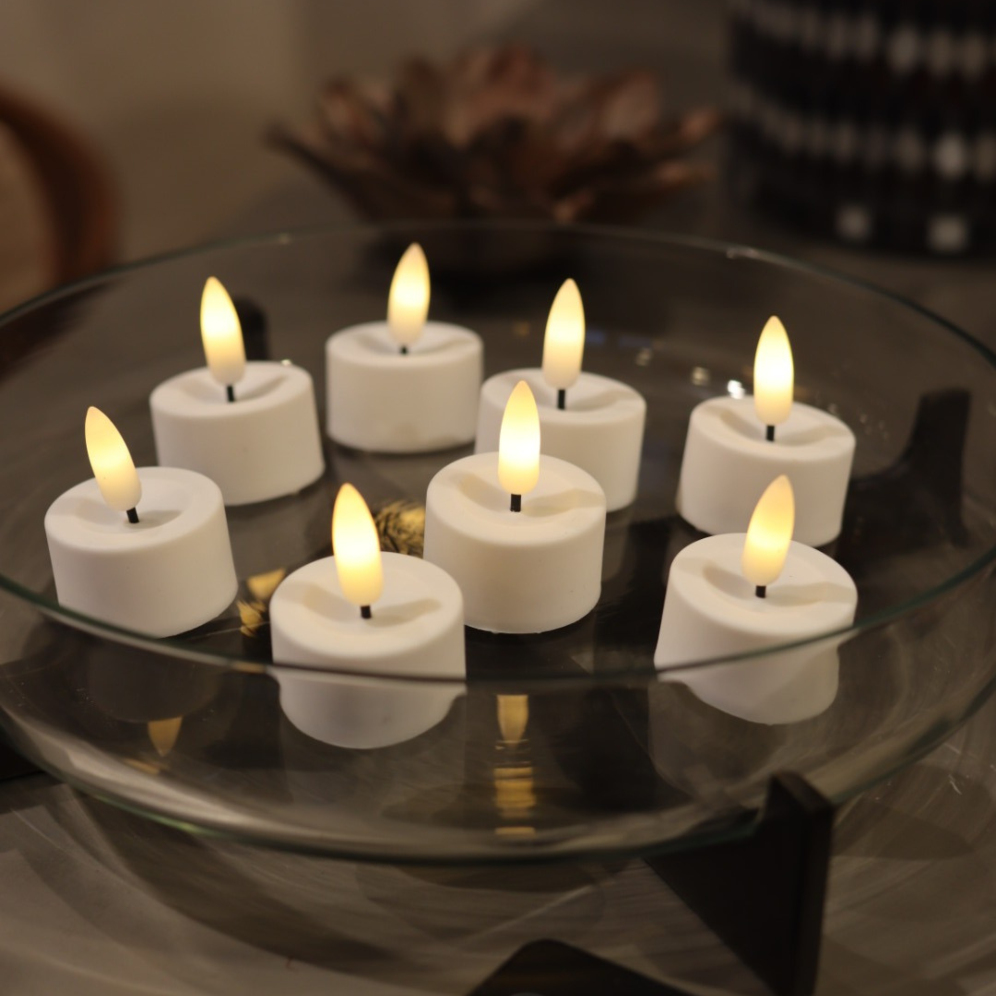 8er Set LED Heizungslichter Warmweiß mit Fernbedienung – Batteriebetrieben für Gemütliche Innen- und Außendekoration-3