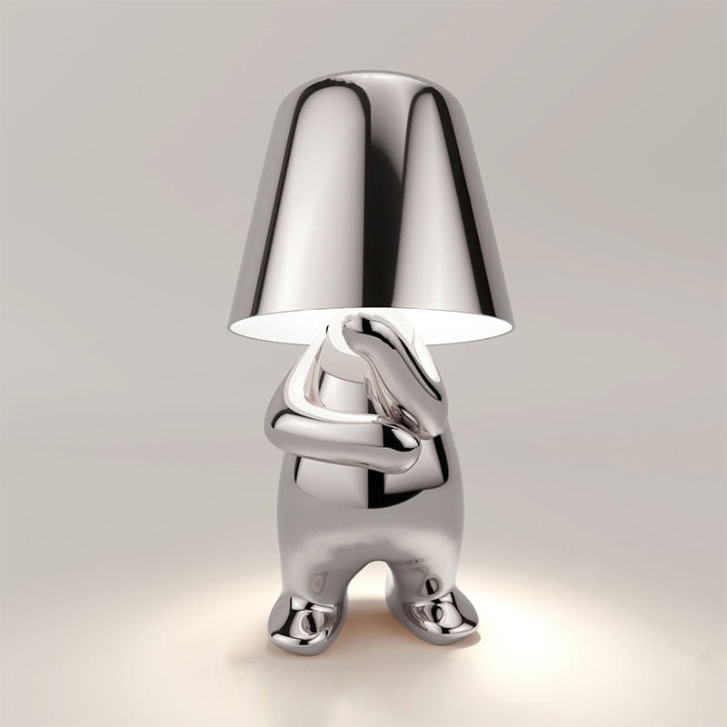 Goldene Tischlampe Kabellos – Dimmbar & Modern