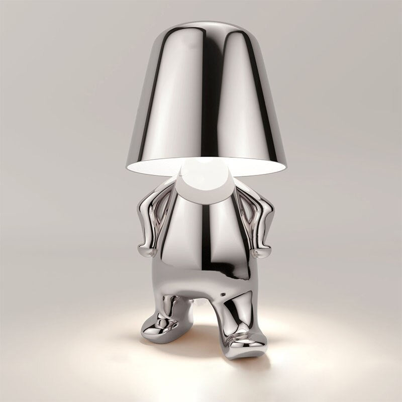 Goldene Tischlampe Kabellos – Dimmbar & Modern