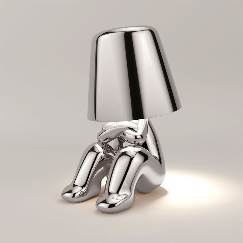 Goldene Tischlampe Kabellos – Dimmbar & Modern