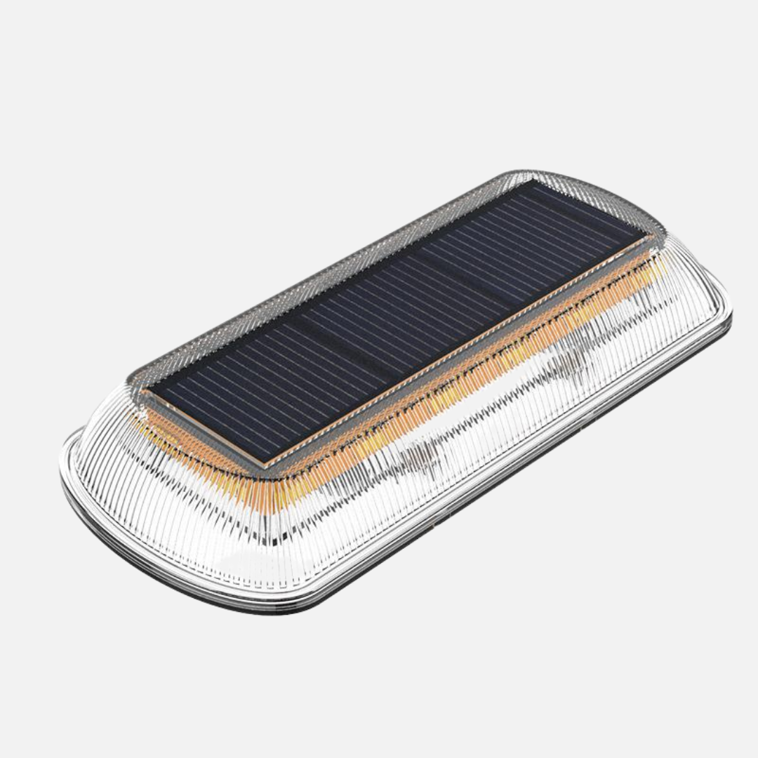 Solarzaunlichter Outdoor – 4er Set Wasserdicht mit Warmweißem Licht IP68