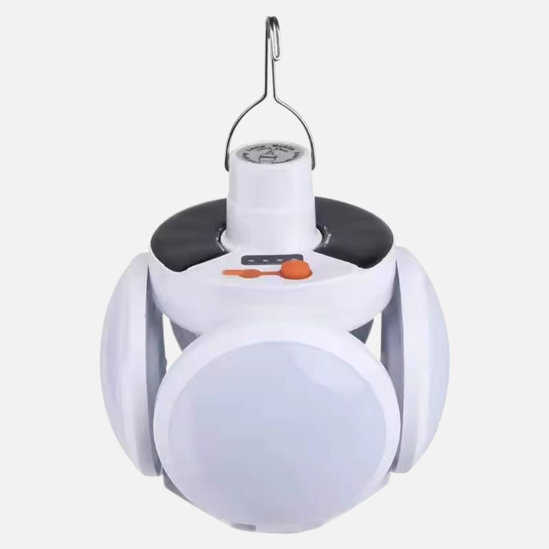 LED Campinglampe Faltbar – Solar, USB, Wasserdicht