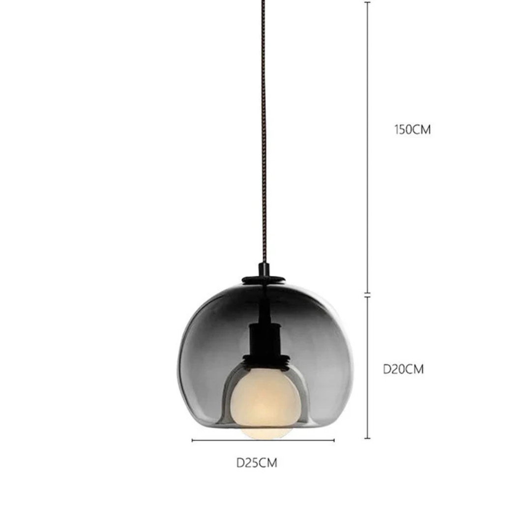 Handgeblasene Buntglas-Pendelleuchte – Eleganter Blickfang für jeden Raum
