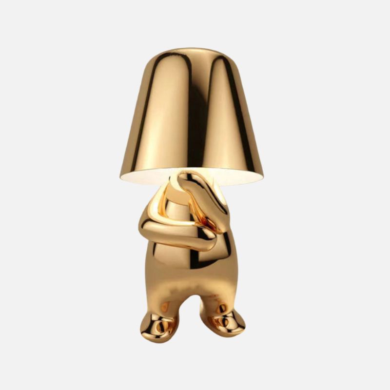 Goldene Tischlampe Kabellos – Dimmbar & Modern