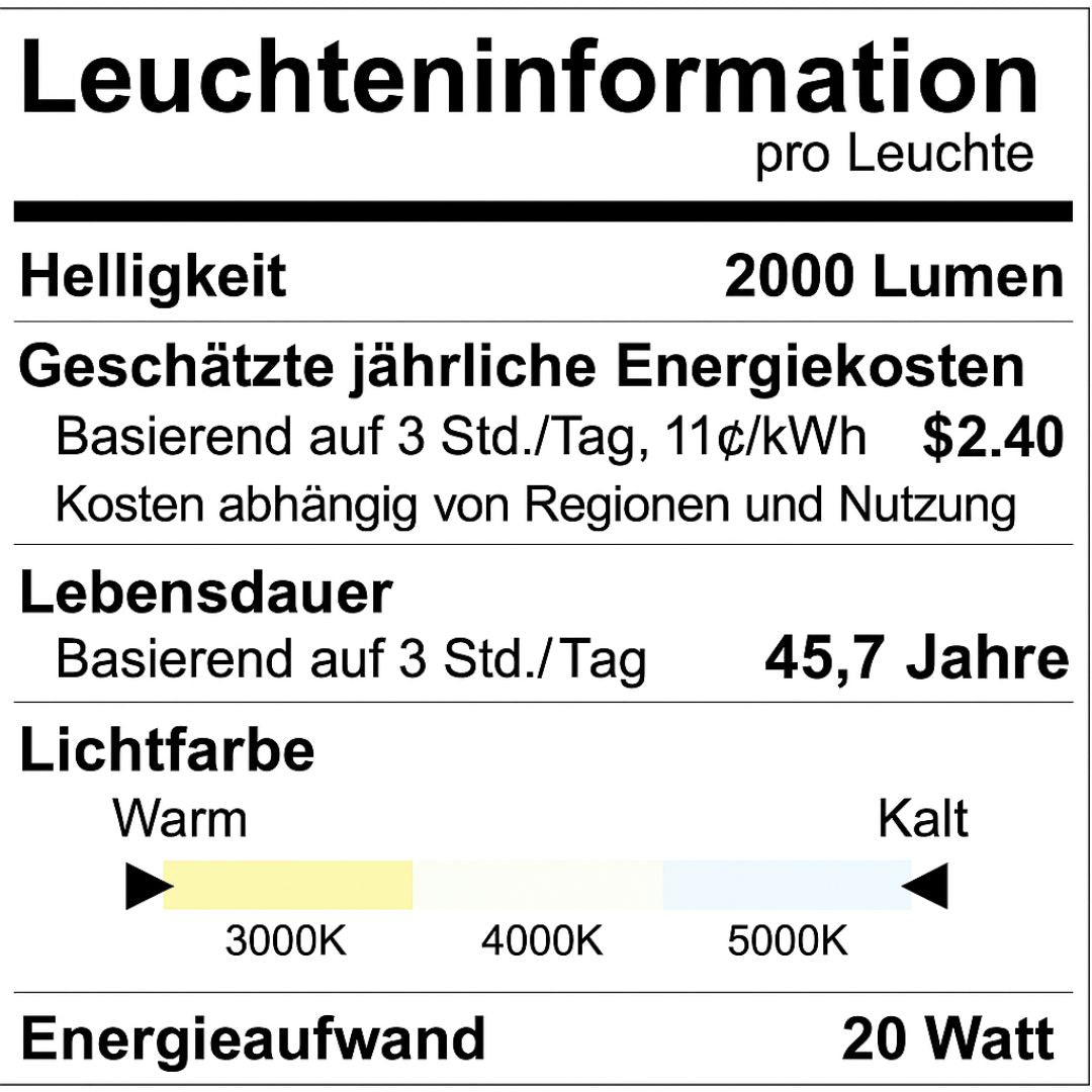 LED Wandlampe mit Bubble-Glas und CCT-Auswahl – Vertikales Design