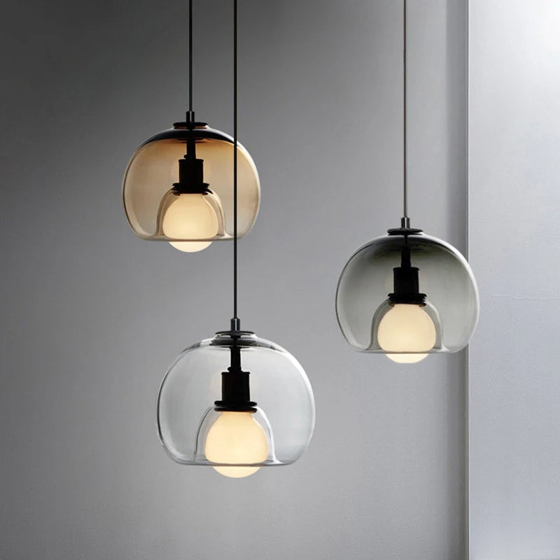 Handgeblasene Buntglas-Pendelleuchte – Eleganter Blickfang für jeden Raum